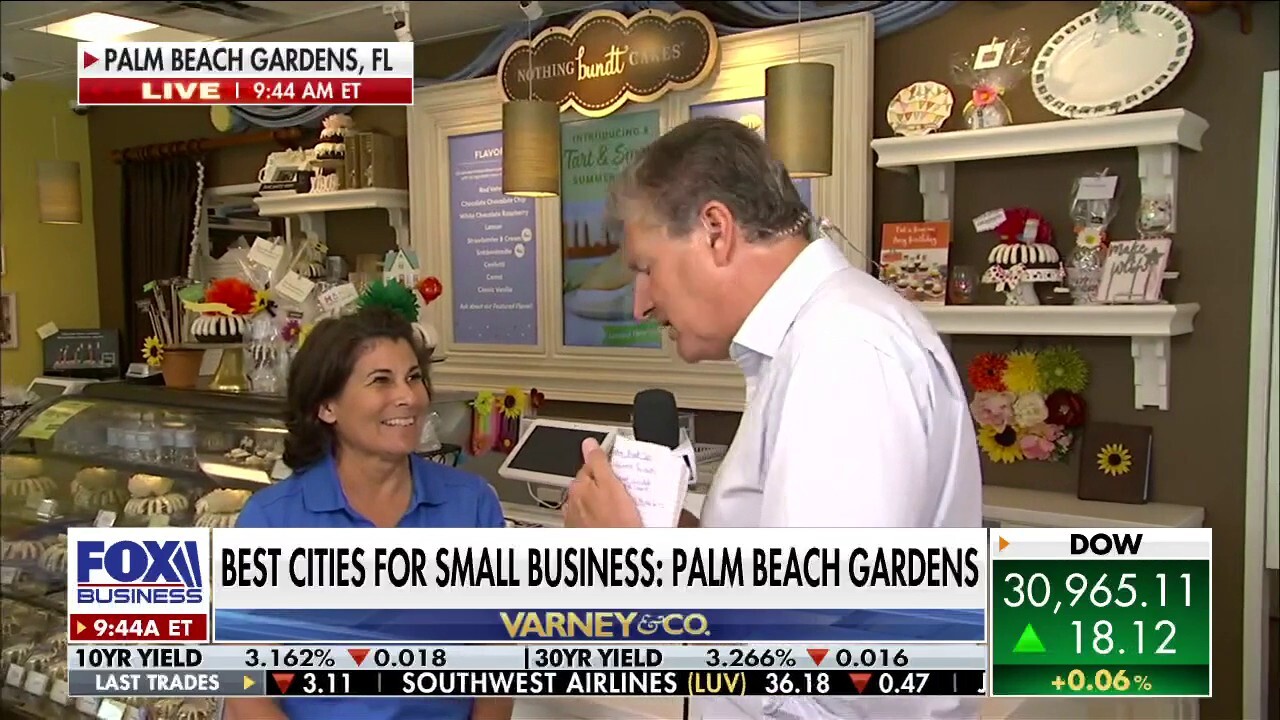 FOX Business' Ashley Webster reports from Palm Beach Gardens, Florida, one of Verizon's top 10 small cities for small business success.