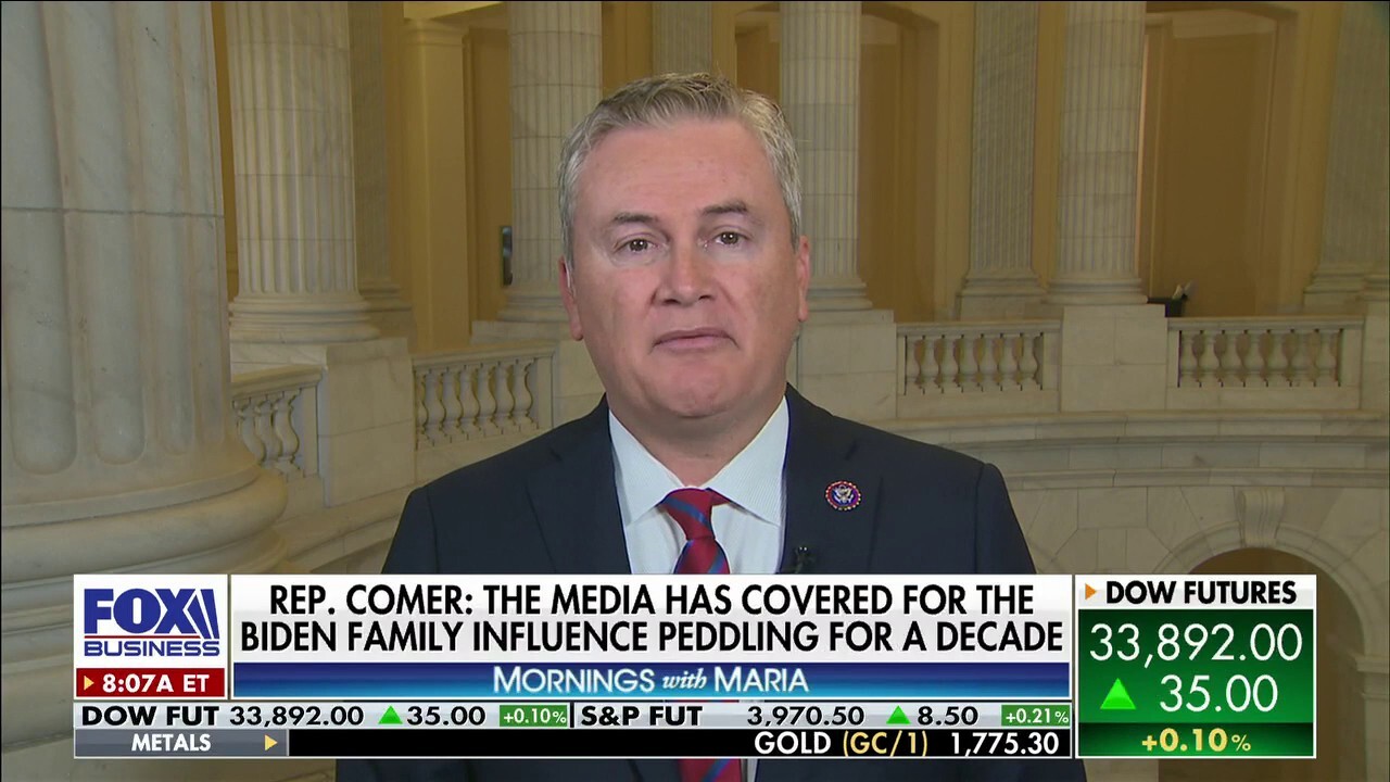 Media has ‘covered’ up for the Biden family’s influence peddling for ‘decades’: Rep. James Comer