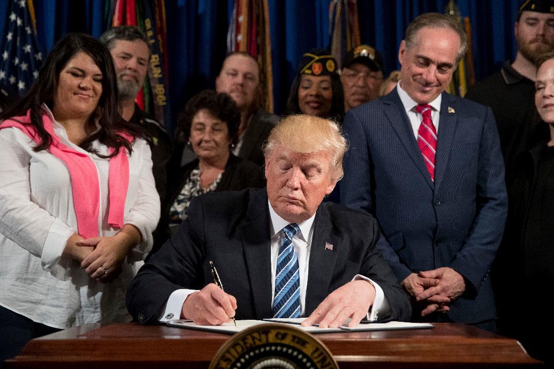 President Trump signs executive order on improving accountability at the VA