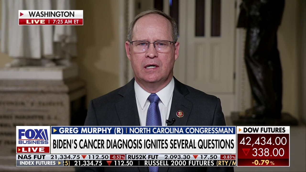 Biden pulled a 'bait and switch' with his cancer diagnosis: Rep. Greg Murphy
