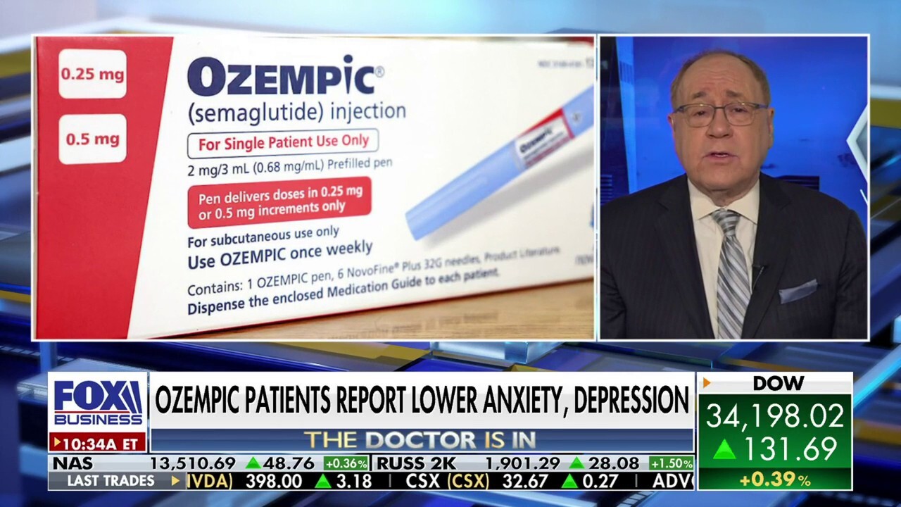Fox News medical contributor Dr. Marc Siegel discusses whether weight loss drugs like Ozempic can lower anxiety and depression, on 'Varney & Co.'