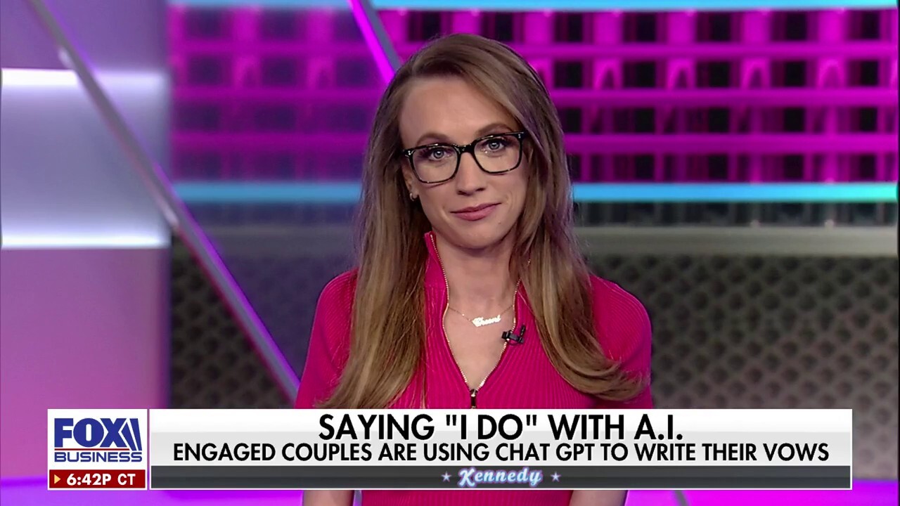 Fox News' Guy Benson and Kat Timpf weigh in on reports engaged couples are using Chat GPT to write their wedding vows on 'Kennedy.'