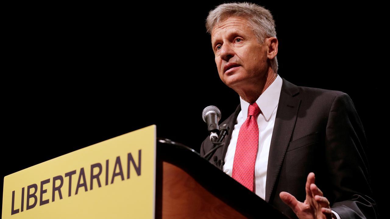 Supporters protest Gary Johnson's omission from debate