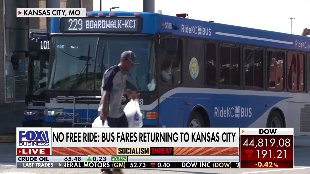 FOX Business correspondent Kelly Saberi reports on return of bus fares in Kansas City, Mo., on ‘The Big Money Show’ as New York City mayoral hopeful Zohran Mamdani considers implementing the policy.