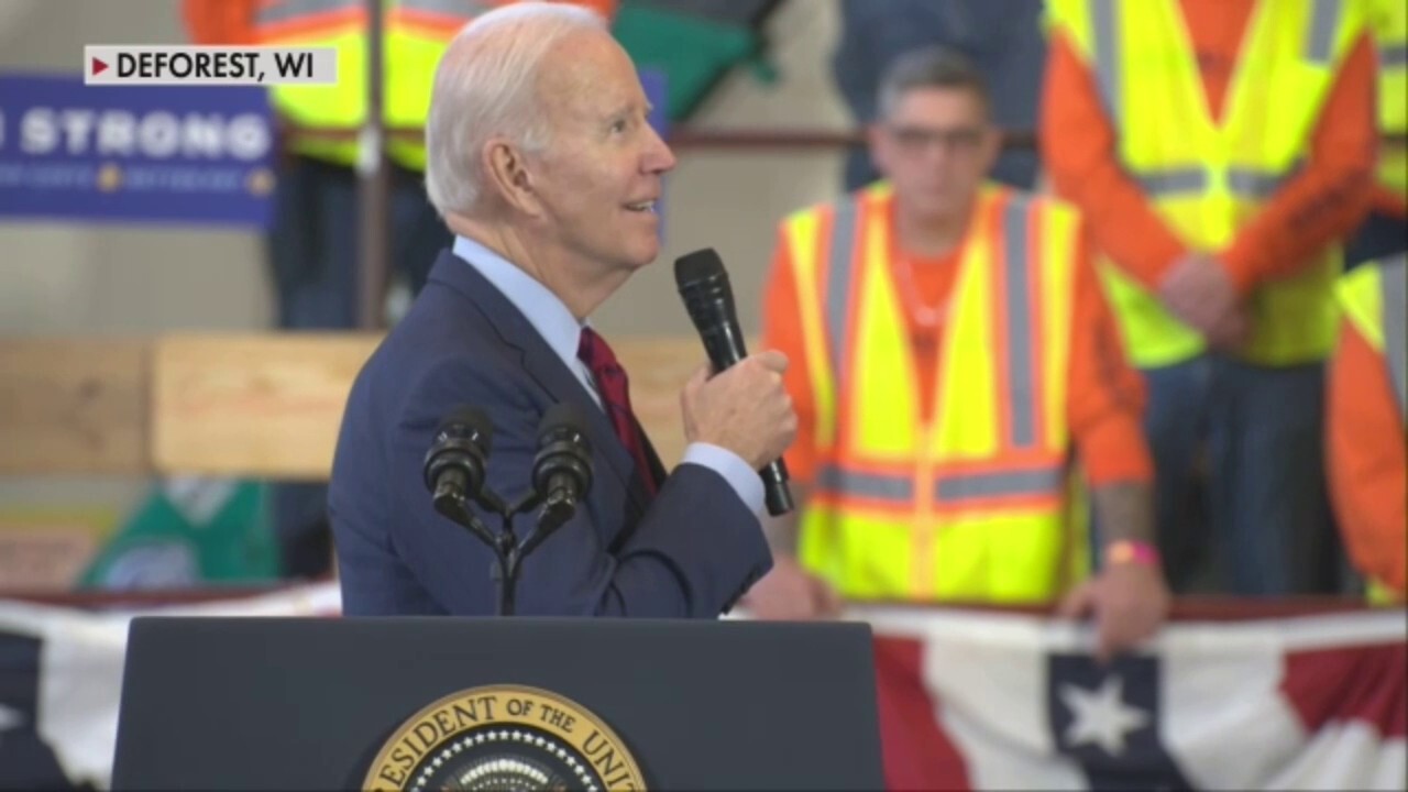 President Biden rallied union workers near Madison, Wisconsin after his State of the Union Address.