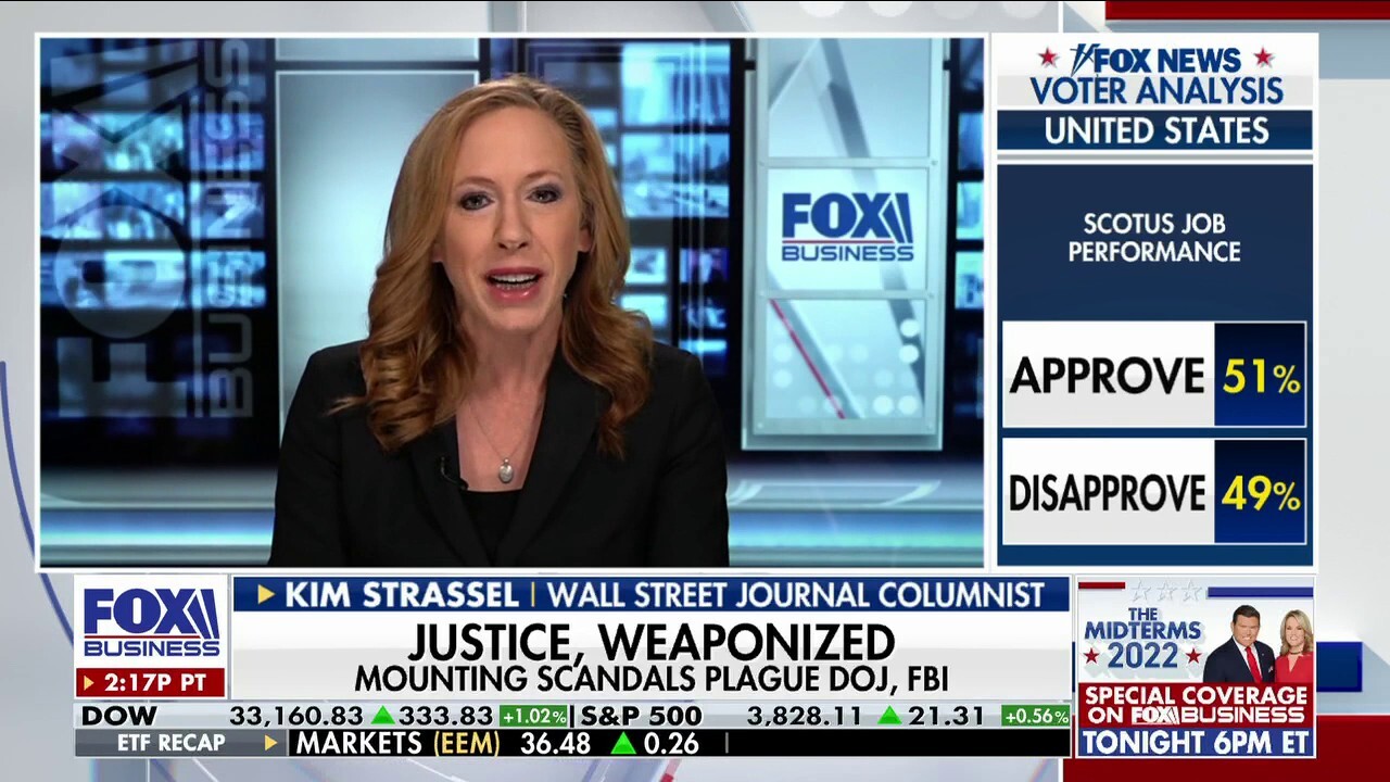 DOJ needs to be ‘blind’ in it’s application of justice: Kim Strassel