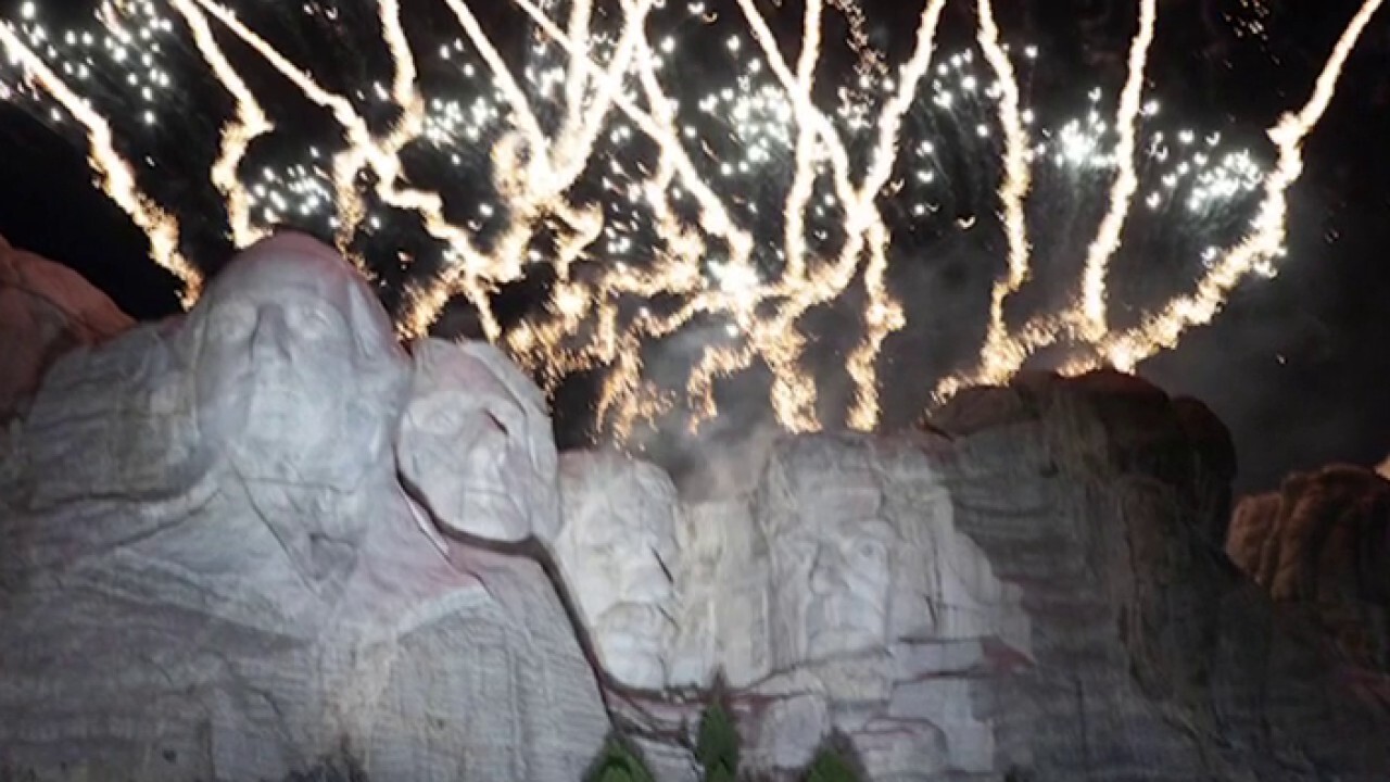 mount rushmore on the fourth of july