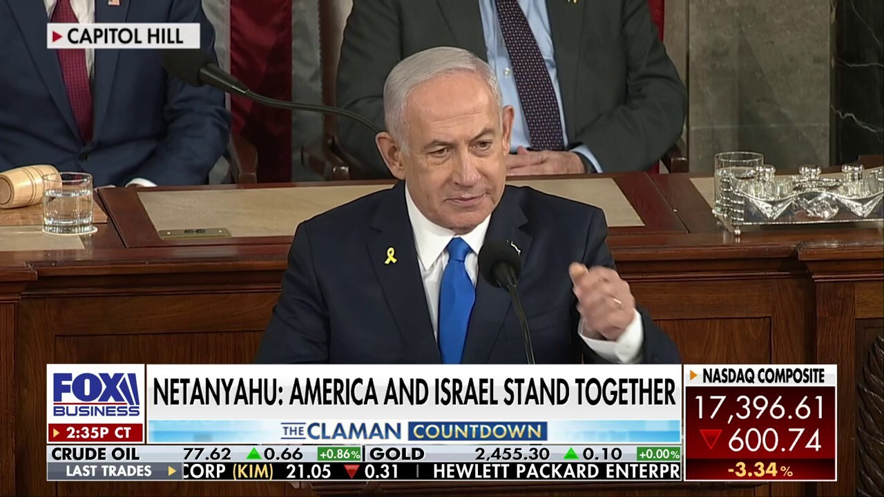 Fox News senior congressional correspondent Chad Pergram reports on Israeli Prime Minister Benjamin Netanyahu’s congressional address calling for the U.S. to stand with them.