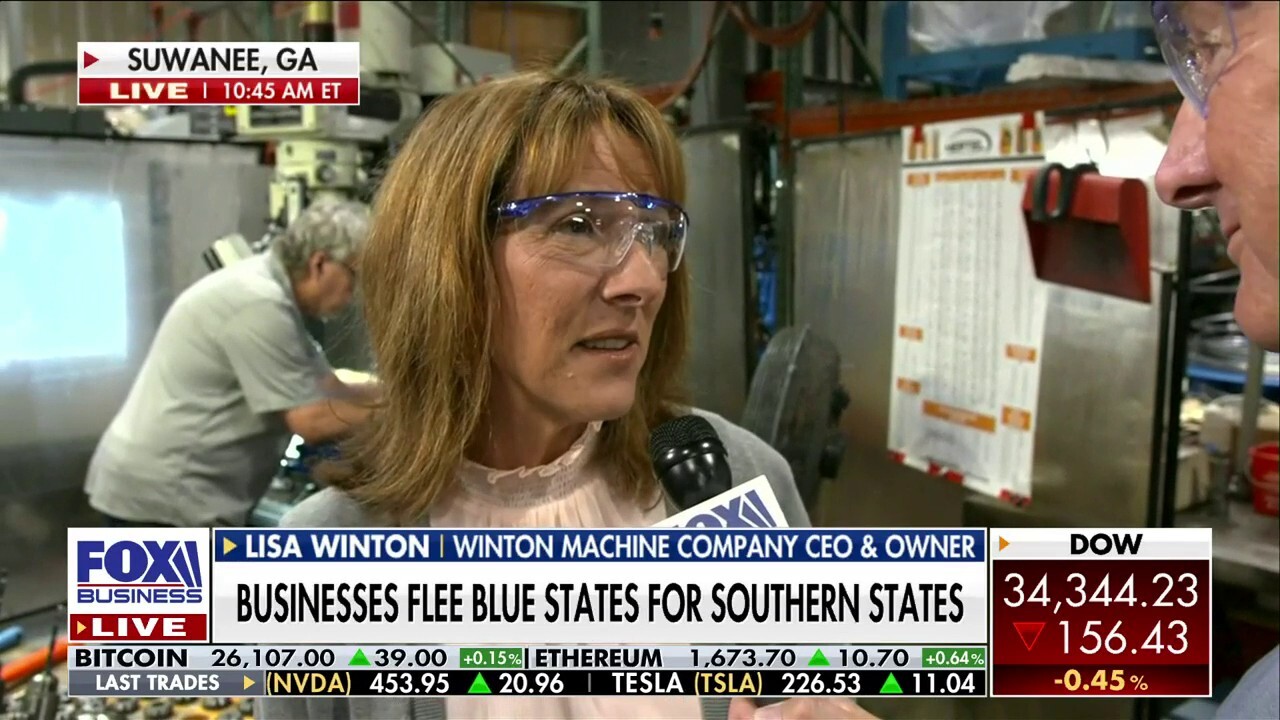 FOX Business' Ashley Webster speaks to Winton Machine Company CEO and owner Lisa Winton about why she moved operations from the northeast to Georgia.