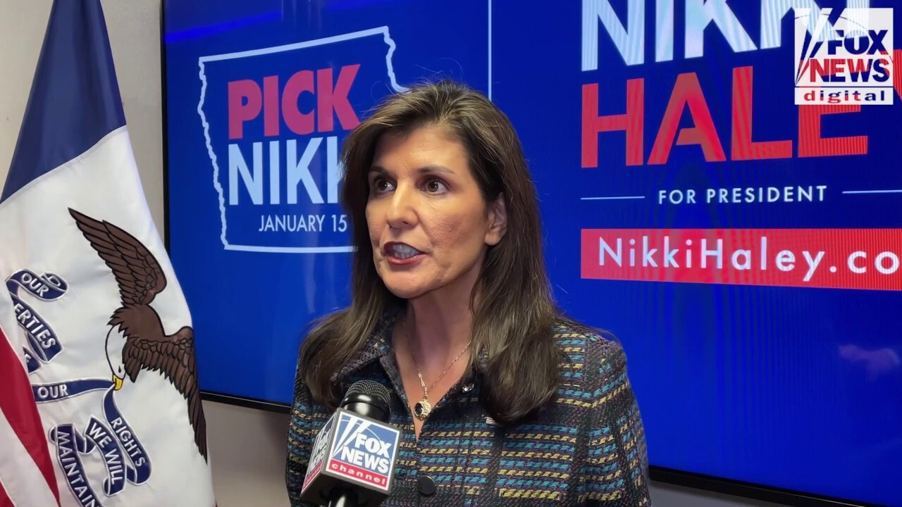 Republican presidential candidate and former U.N. Ambassador Nikki Haley vowed Friday that China won't "threaten or intimidate" American businesses if she is elected to the White House in 2024.