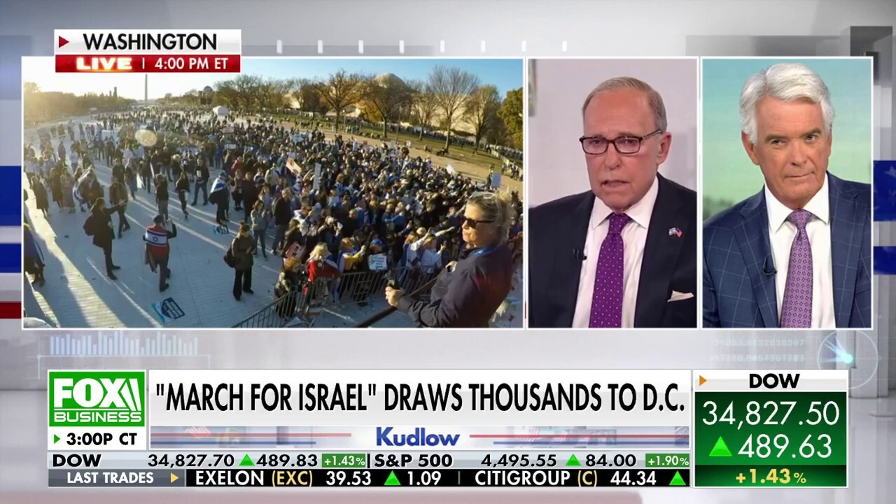 'America Reports' co-anchor John Roberts provides insight on the pro-Israel Washington D.C. rally on 'Kudlow.'