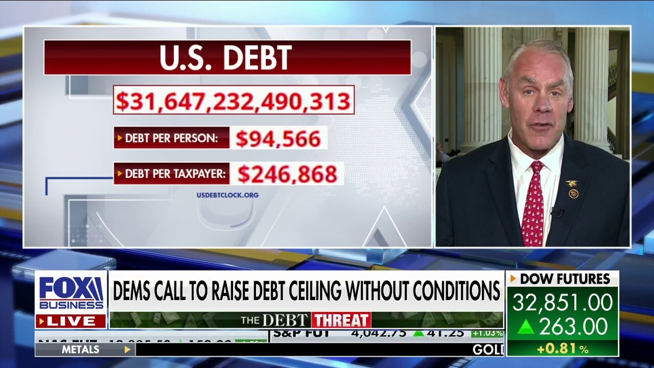 Democrats are 'blind as always' with debt ceiling proposal: Rep. Ryan Zinke