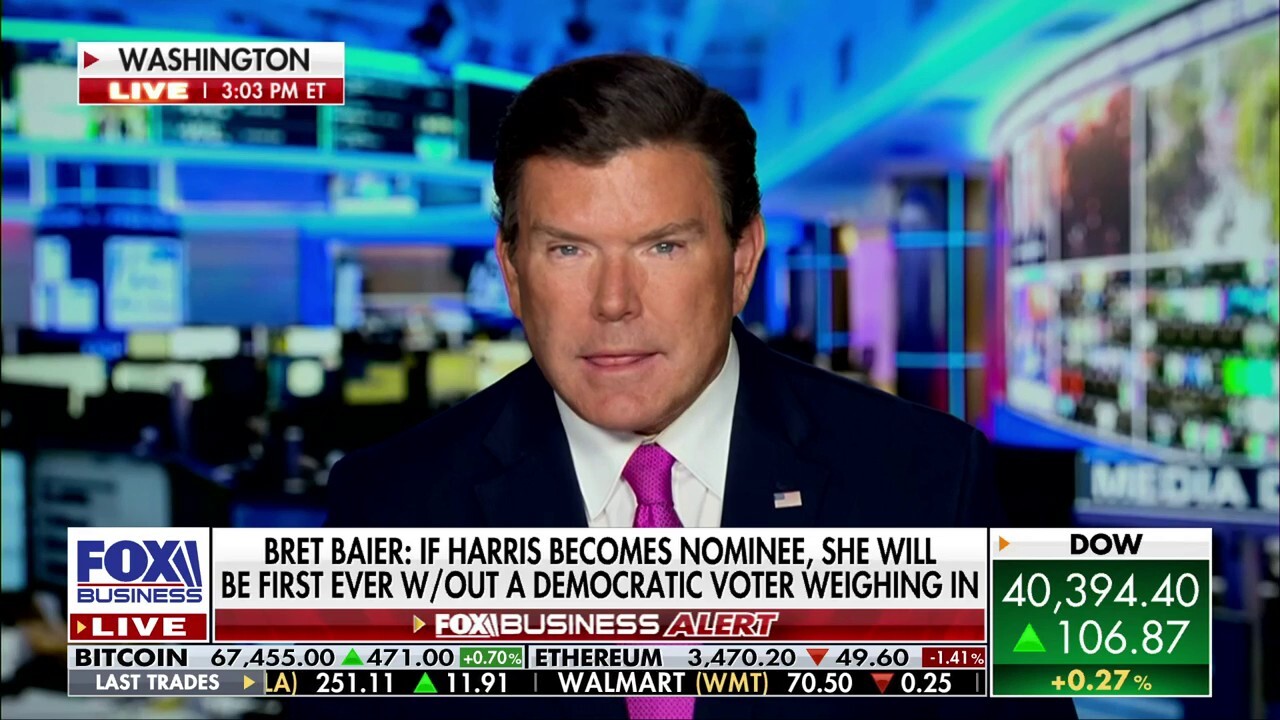 Bret Baier: The Democratic Party is starting to coalesce around Vice President Harris