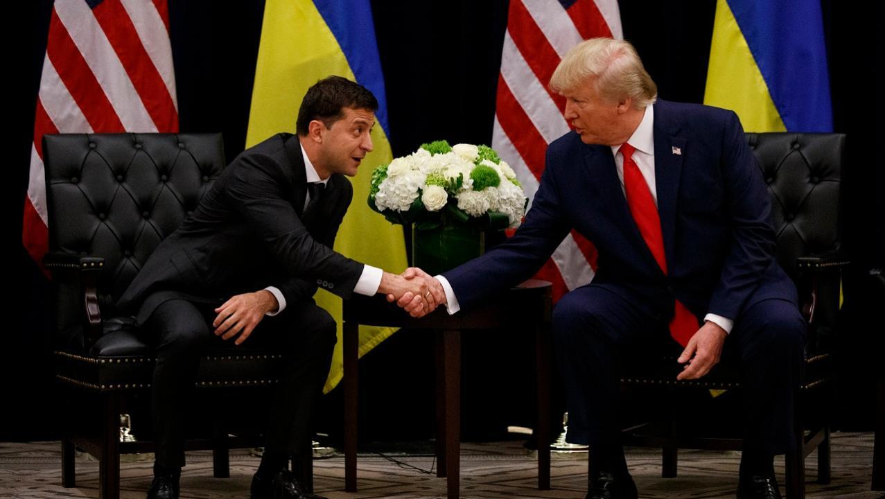 Trump meets with Ukrainian president amid phone call scandal