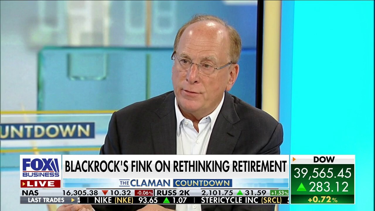 BlackRock Chairman and CEO Larry Fink discusses saving money for retirement on 'The Claman Countdown.'