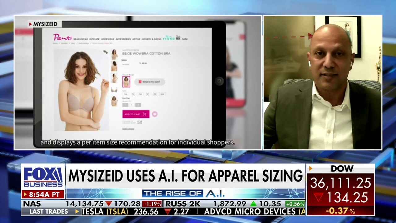 MySizeID CEO Ronen Luzon explains how A.I. is helping clothing retailers with apparel sizing and returns on 'Varney & Co.'