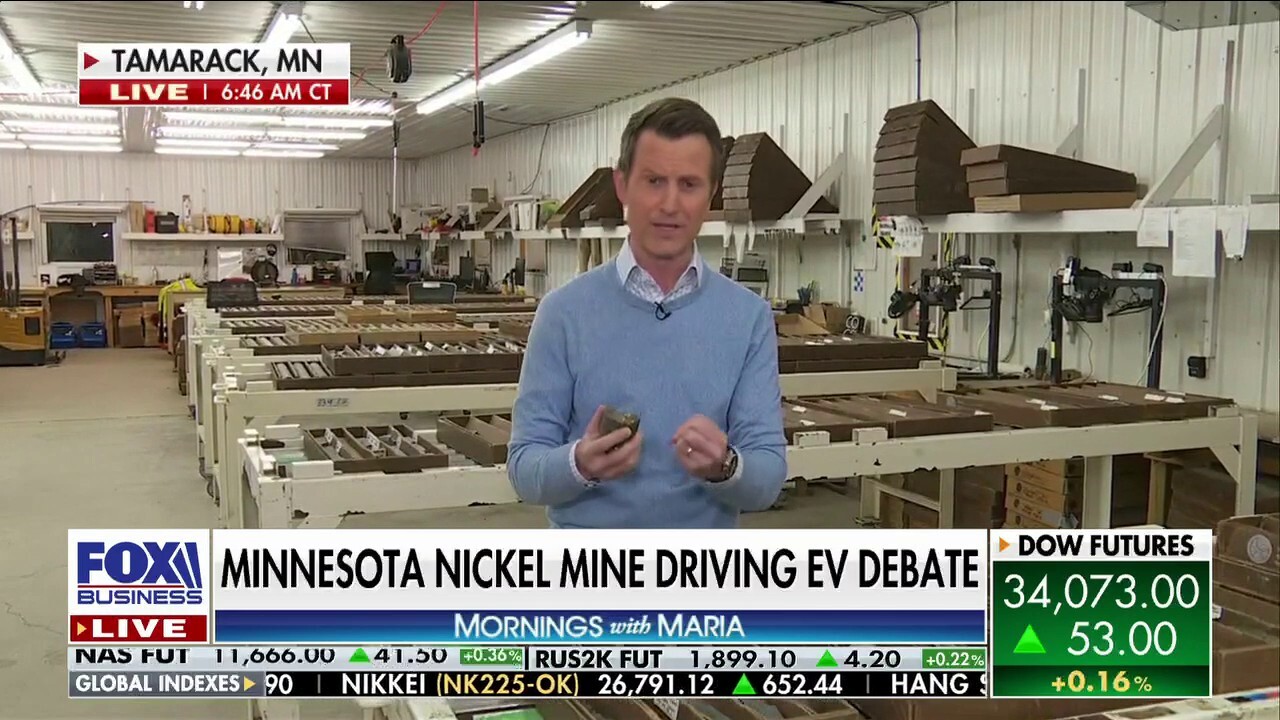 FOX Business' Connell McShane reports from Tamarack, Minnesota, where a small town is fighting for the establishment of a nickel mine amid a shortage of the mineral.