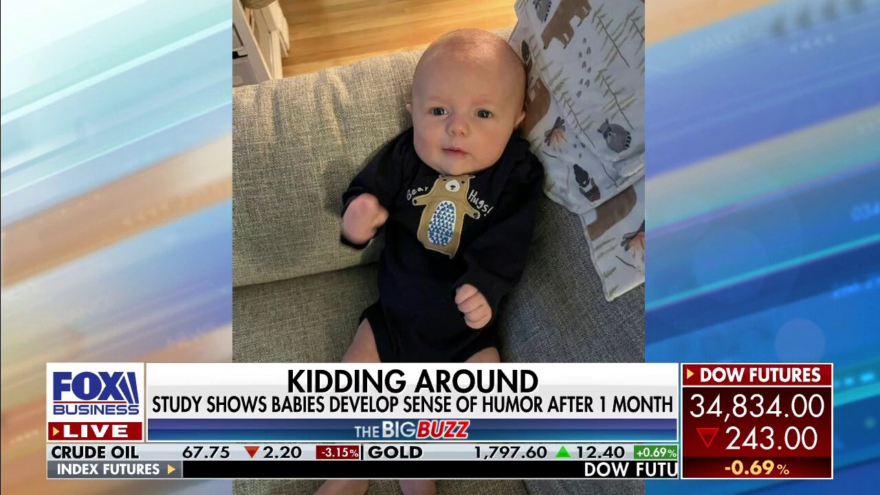 Studies show babies develop sense of humor after one month