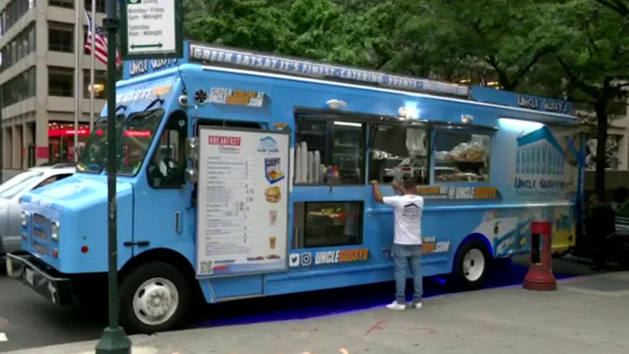 Fox Business correspondent Lydia Hu tells 'Varney & Co' the cost of propane and food have skyrocketed hitting the food truck industry. 