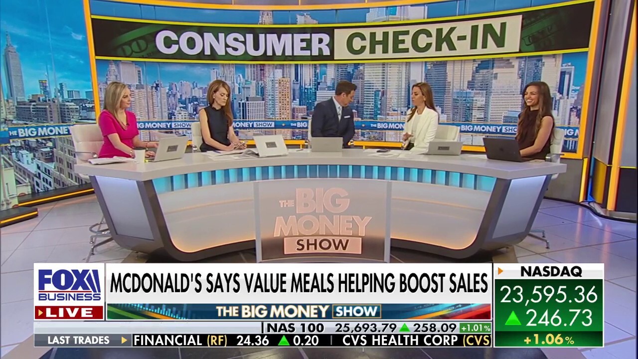 'The Big Money Show' panel discusses a decrease in fast-food sales and how they are affected by inflation.