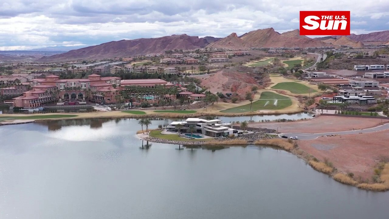 The home sits on the shore of Lake Las Vegas, Nevada. (Credit: News Licensing/Mega)