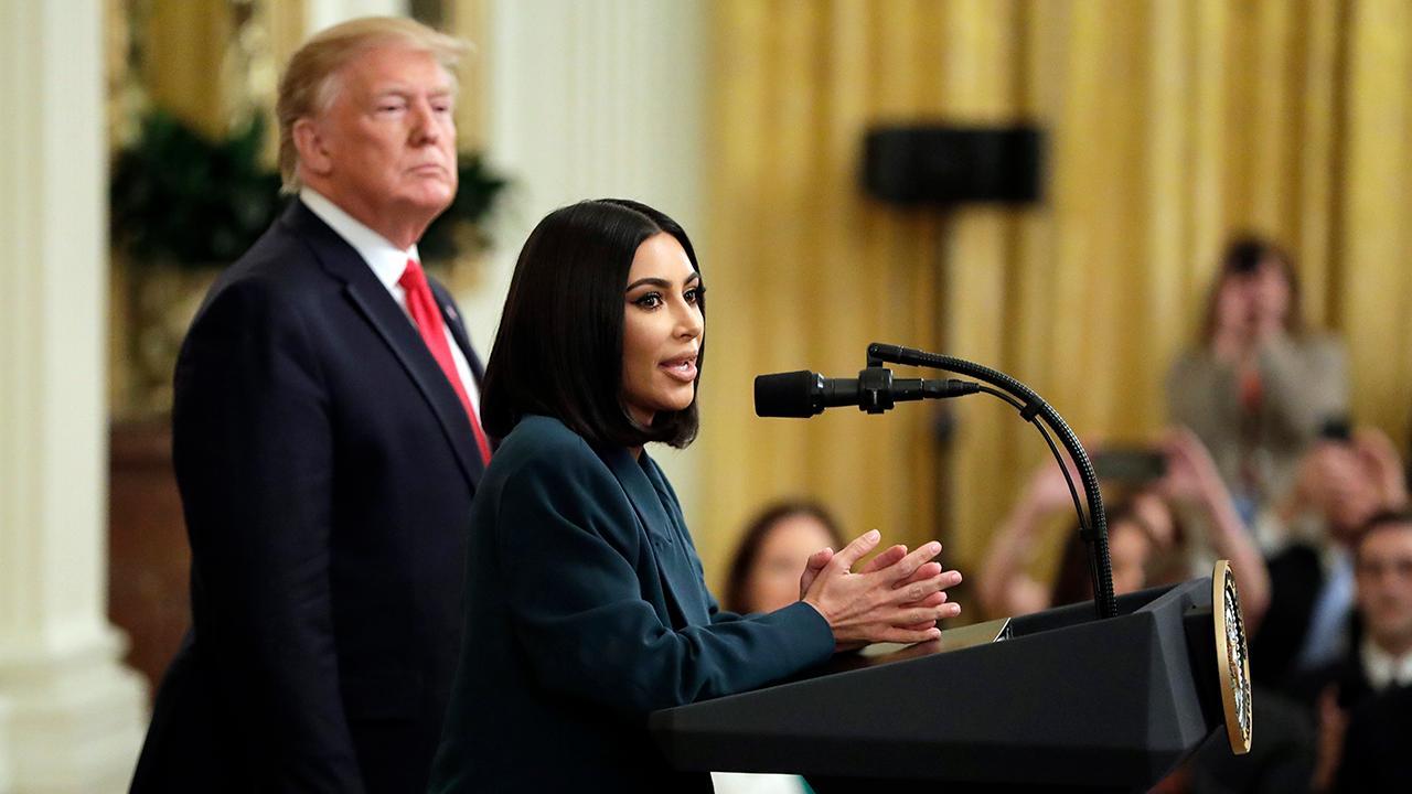 Kim Kardashian talks criminal justice reform at the White House