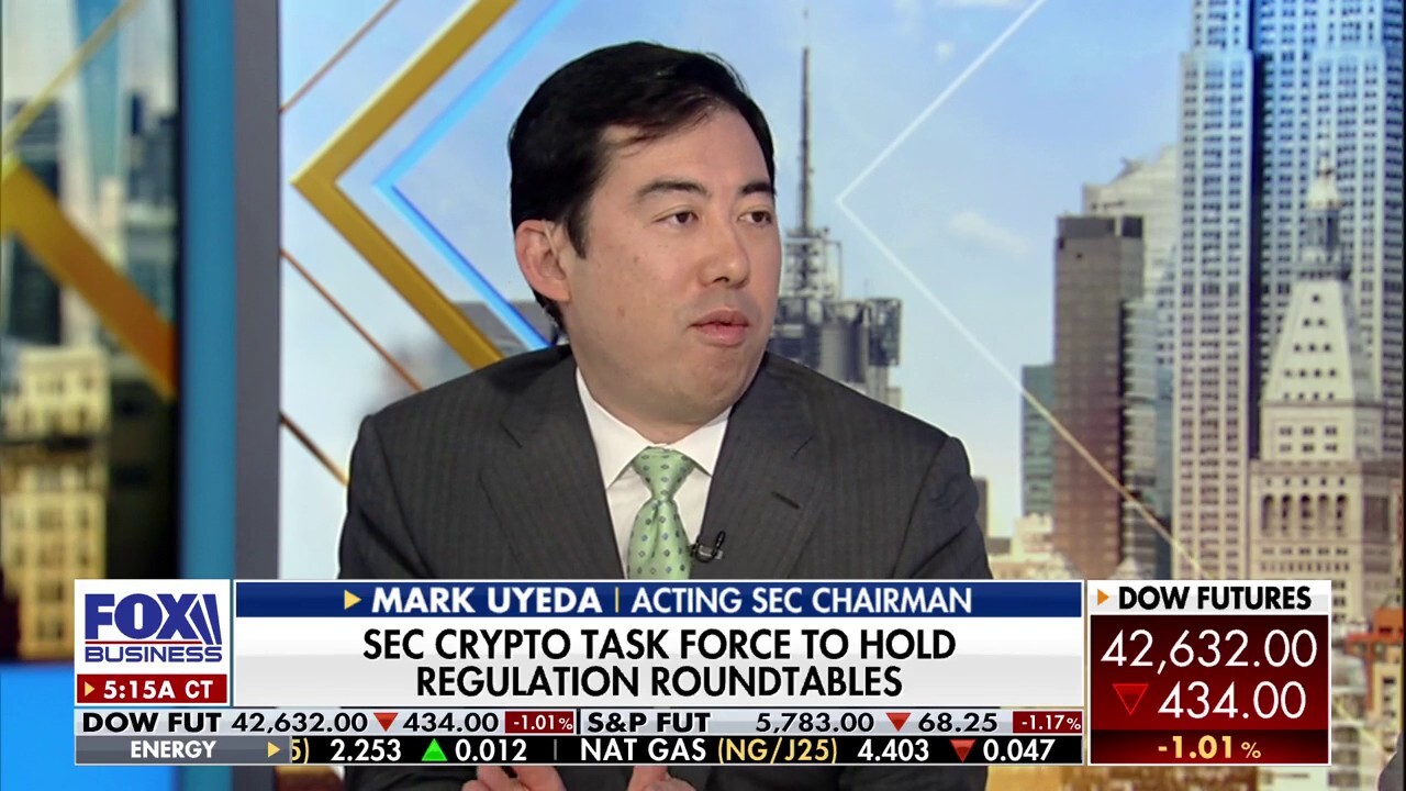 Acting SEC Chair Mark Uyeda discusses the halt in probes into crypto firms, regulation, China's presence in U.S. markets and efforts for technology independence.