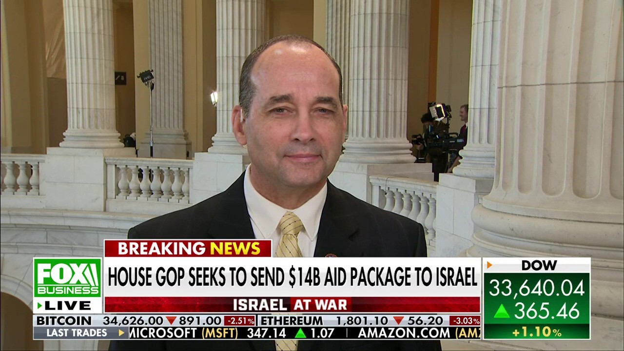 Rep. Bob Good, R-Va., discusses the U.S. debt situation as Biden proposes a new $106 billion aid packages for Israel and Ukraine aid on ‘Cavuto: Coast to Coast.’