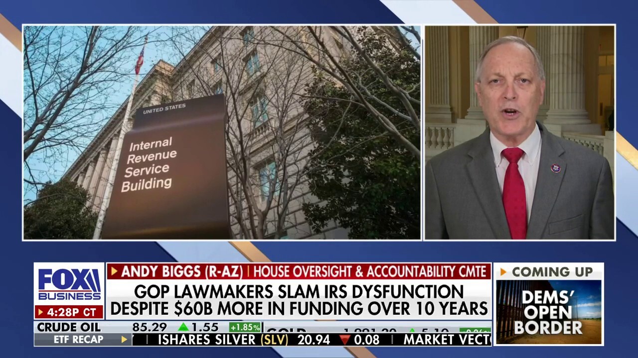 Rep Andy Biggs pushes to axe IRS funding after alleged plan to audit 'more people'
