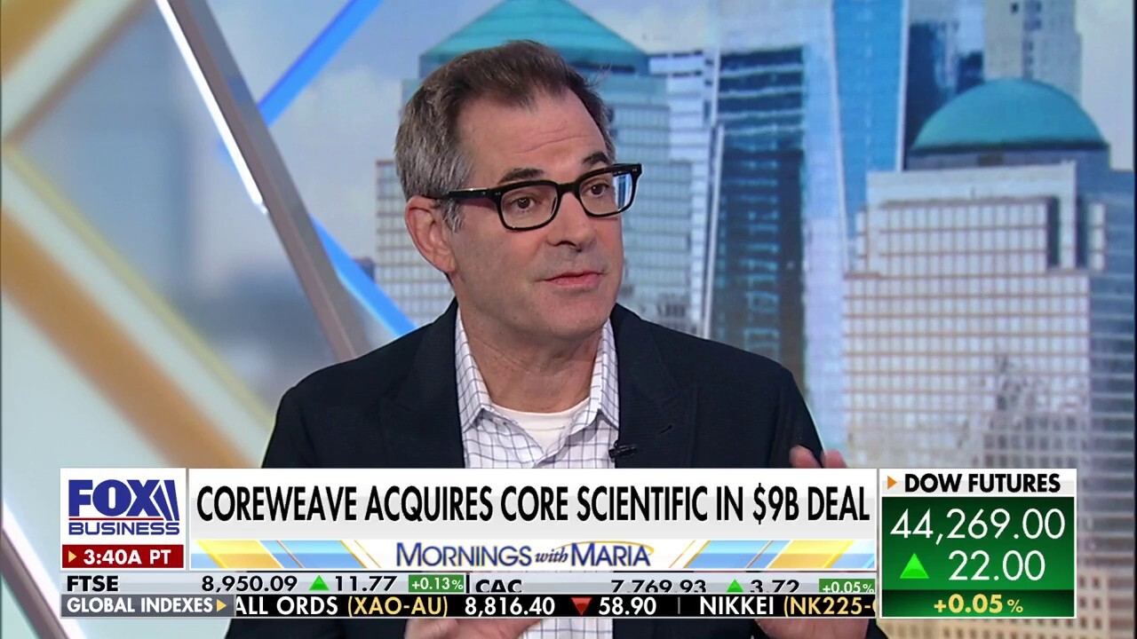 CoreWeave CEO Mike Intrator discusses their acquisition of Core Scientific, their $6 billion investment in a data center in Lancaster, Pennsylvania, the demand for artificial intelligence and more on 'Mornings with Maria.'