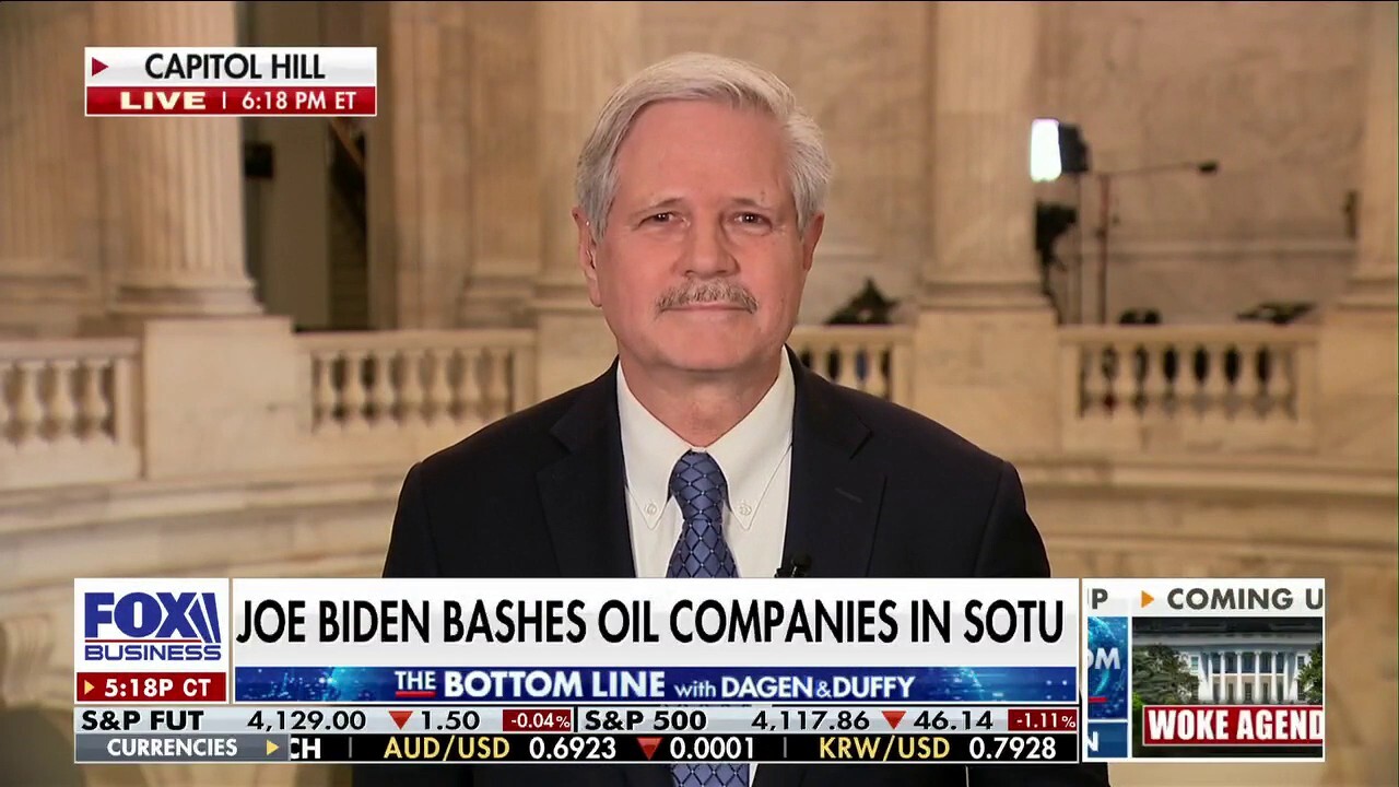 North Dakota Sen. John Hoeven shares his thoughts on the Republican backlash to Biden’s green energy transition claims during SOTU on ‘The Bottom Line.’