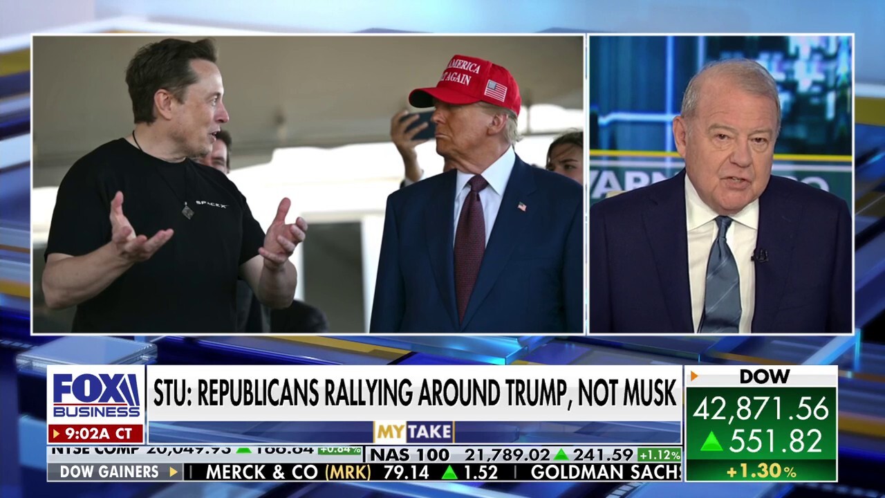 Varney & Co. host Stuart Varney discusses the public feud between President Donald Trump and Elon Musk.
