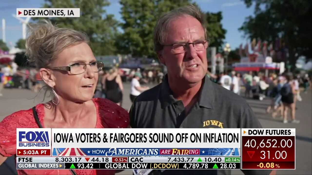 Iowa voters, fairgoers make their feelings known about economy, inflation