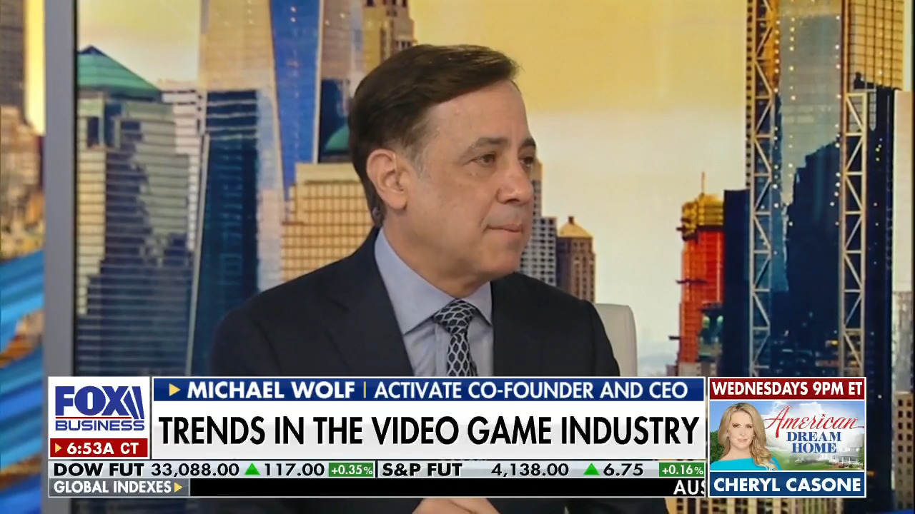 Video game sector expected to have biggest annual revenue growth: Activate CEO