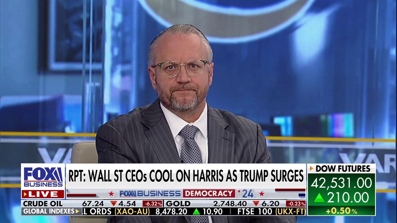 Bahnsen Group managing partner David Bahnsen reacts to a report that says CEOs are cooling on Kamala Harris as Trump surges in the polls on Varney & Co.