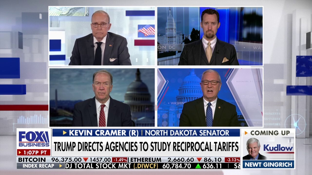 Heritage Foundation economist E.J. Antoni, former World Bank president David Malpass, and Sen. Kevin Cramer, R-S.D., weigh in on President Donald Trump's reciprocal trade policy on 'Kudlow.'