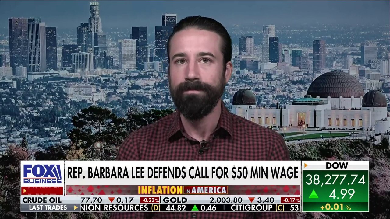 Celebrity chef Andrew Gruel weighs in on the California Senate candidate who advocated for $50 minimum wage during an appearance on ‘Varney & Co.’