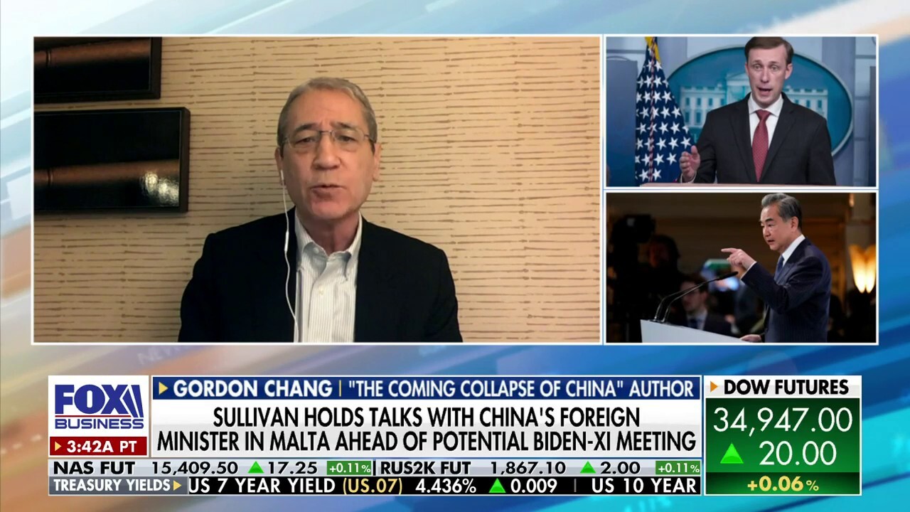 Gatestone Institute senior fellow Gordon Chang on national security adviser Jake Sullivan's talks with China's foreign minister and Elon Musk describing Taiwan as an 'integral part of China.' 