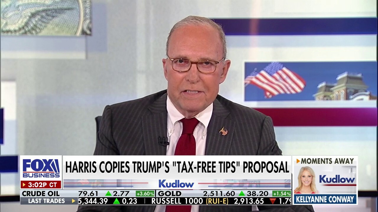  Larry Kudlow: If Kamala was going to exempt taxes on tips, she would have already done it