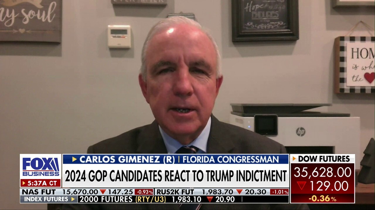 Trump gets indicted 'every time we find more evidence' against Biden: Rep. Carlos Gimenez