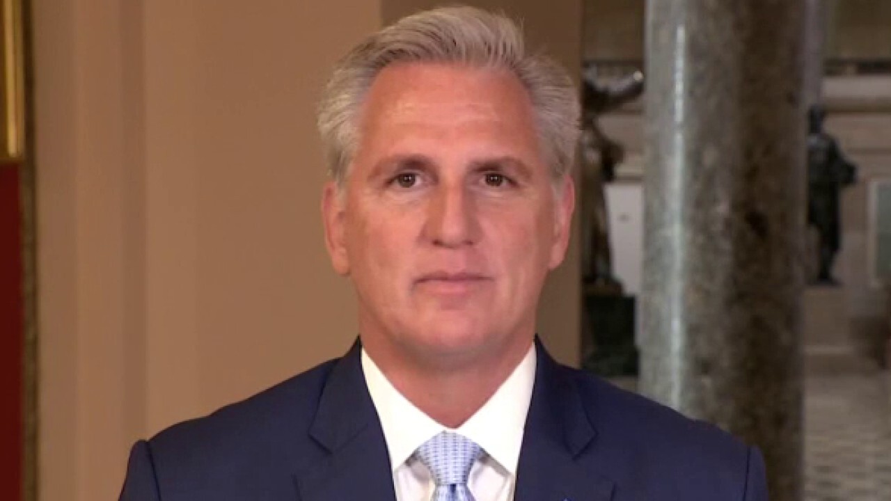 House Minority Leader Kevin McCarthy says the left are ‘conning the American people’ in spending push on ‘Kudlow.' 