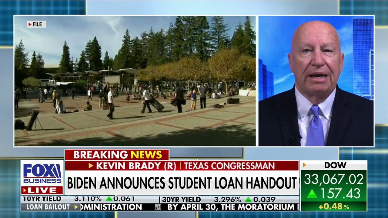 Rep. Kevin Brady, R-Texas, calls Biden’s student loan handouts a ‘scheme’ which is ‘unfair’ and ‘illegal.’