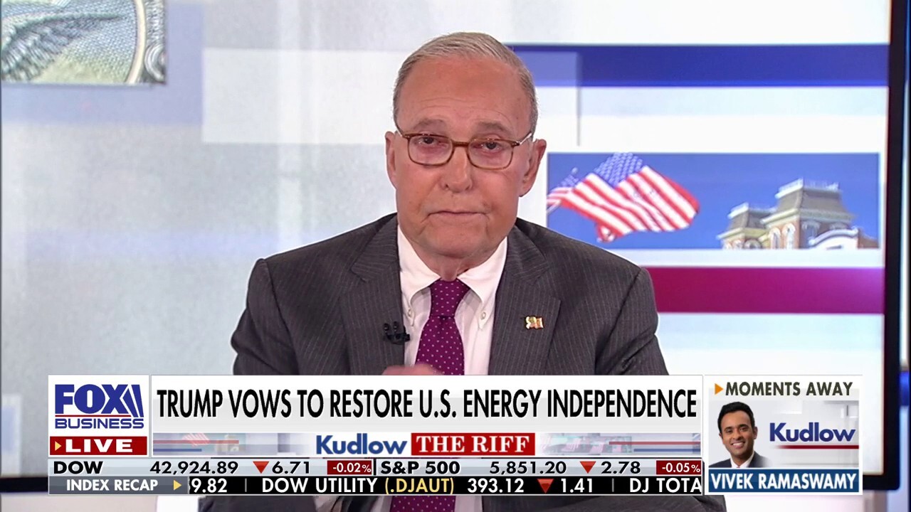 FOX Business host Larry Kudlow calls out the Biden-Harris war on fossil fuels on 'Kudlow.'