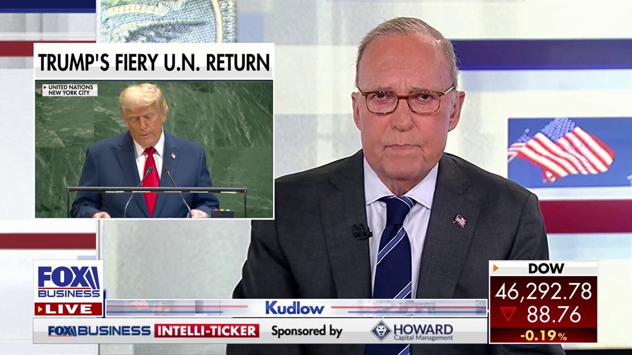 Trump gave a 'strong America First golden age' speech at the UN general assembly: Kudlow