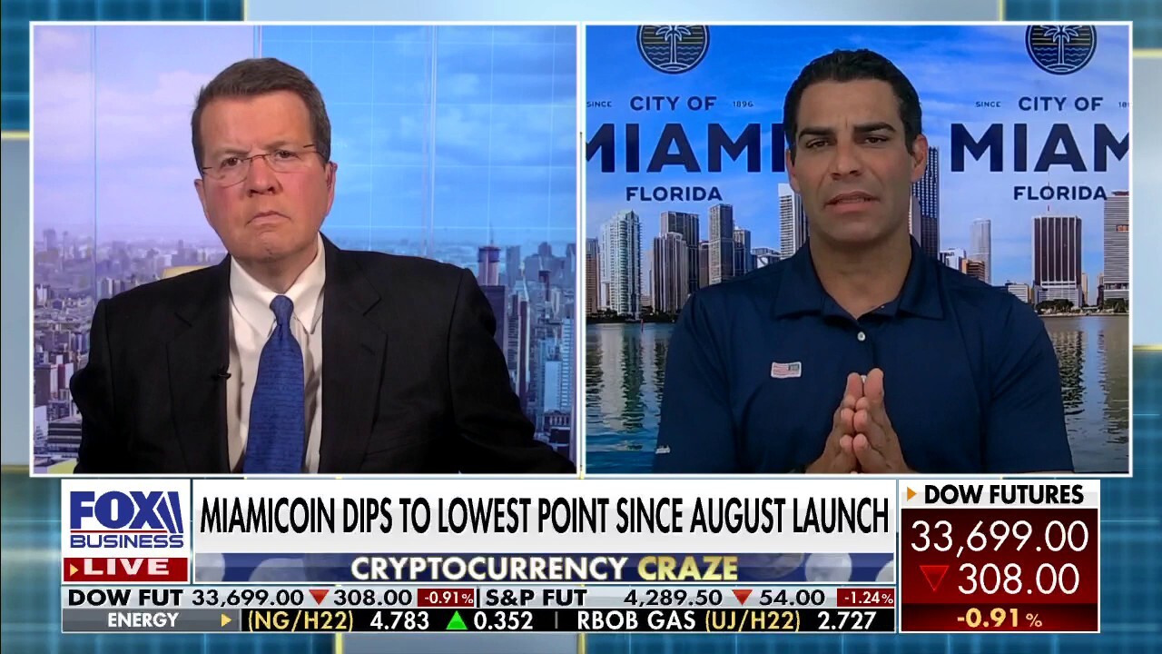 Miami Mayor Francis Suarez discusses the city’s cryptocurrency innovative and revenue success despite its record-low stock price.