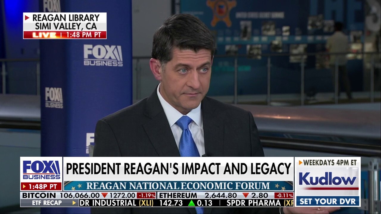 Former House Speaker Paul Ryan discusses how former President Ronald Reagan changed America on 'Kudlow.'
