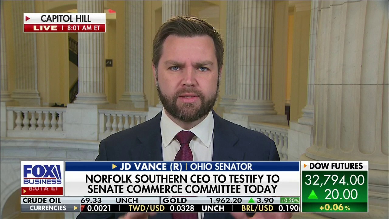 Rail lobby's pushback of safety act is 'ridiculous': Sen. JD Vance