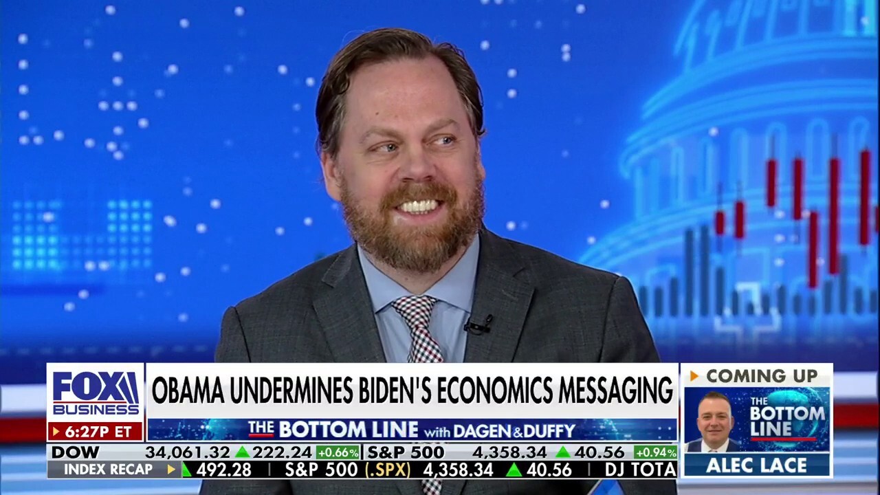 Breitbart economics and finance editor John Carney discusses former President Barrack Obama’s remarks on ‘economic justice' as Biden claims 'Bidenomics' is working on ‘The Bottom Line.’