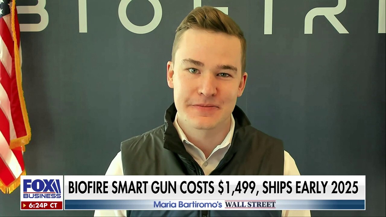 Biofire CEO Kai Kloepfer discusses the details behind his company’s first biometric smart gun on ‘Maria Bartiromo’s Wall Street.’