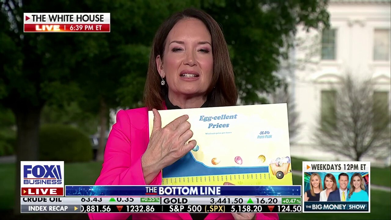 Agriculture Secretary Brooke Rollins discusses the Trump administration's efforts to lower egg prices on "The Bottom Line."